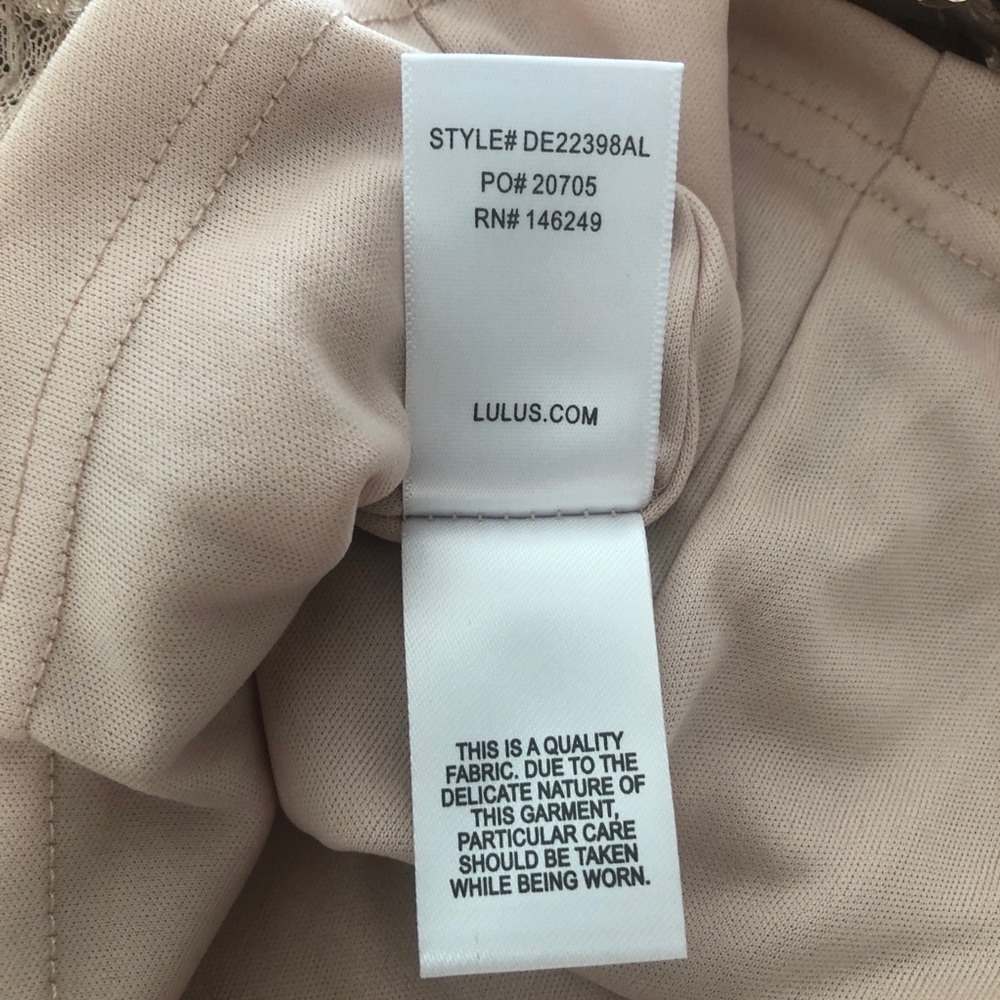 NWT Lulu's Top of the Hour Rose Gold Sequin Mini Dress - Picture 8 of 8